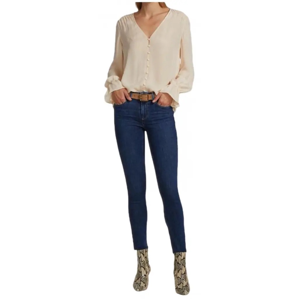 PAIGE Denim Dark Wash Verdugo Crop Skinny Jean Size 26